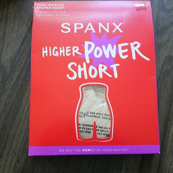 NEW SPANX Higher Power Short High-Waisted Shaper Short Soft Nude Size Small - Picture 3 of 7